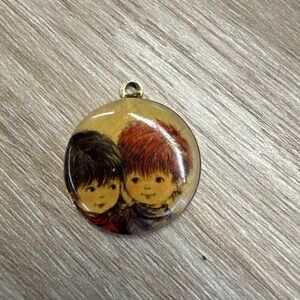 Vintage Fran Mar Moppets 1971 Pendant Necklace